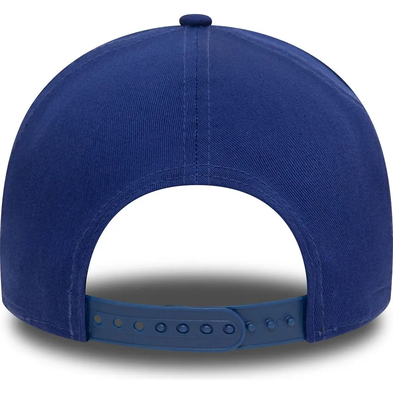 lippikset-kaareva-sininen-snapback-9forty-e-frame-patch-los-angeles-dodgers-mlb-new-era