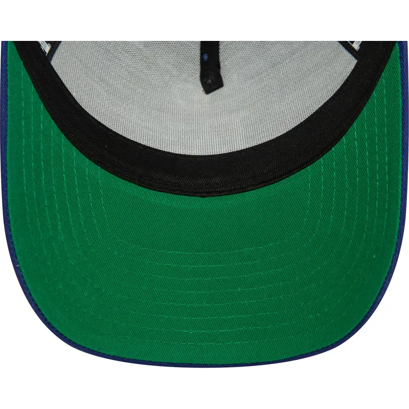 lippikset-kaareva-sininen-snapback-9forty-e-frame-patch-los-angeles-dodgers-mlb-new-era