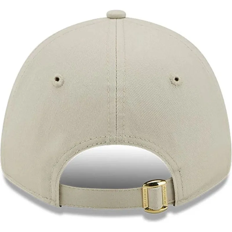 lippikset-kaareva-beige-saadettava-nauha-dorado-9forty-metallic-new-york-yankees-mlb-new-era