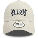 cap-kaareva-beige-adjustable-strap-9twenty-scribble-ac-milan-serie-a-new-era