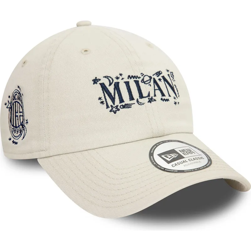 cap-kaareva-beige-adjustable-strap-9twenty-scribble-ac-milan-serie-a-new-era