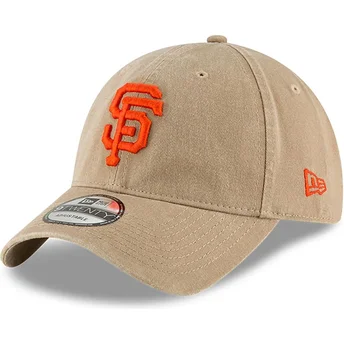 Cap kaareva beige adjustable strap 9TWENTY Core Classic San Francisco Giants MLB New Era