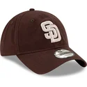 cap-kaareva-brown-adjustable-strap-9twenty-core-classic-san-diego-padres-mlb-new-era