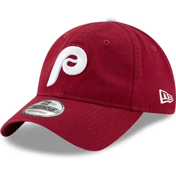 Cap kaareva red adjustable strap 9TWENTY Core Classic Philadelphia Phillies MLB New Era