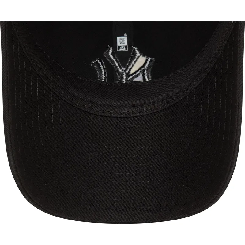 cap-kaareva-black-adjustable-strap-9twenty-washed-new-york-yankees-mlb-new-era cap-kaareva-black-adjustable-strap-9twenty-washed-new-york-yankees-mlb-new-era