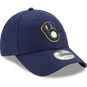 lippikset-kaareva-laivastonsininen-saadettava-nauha-9forty-the-league-milwaukee-brewers-mlb-new-era