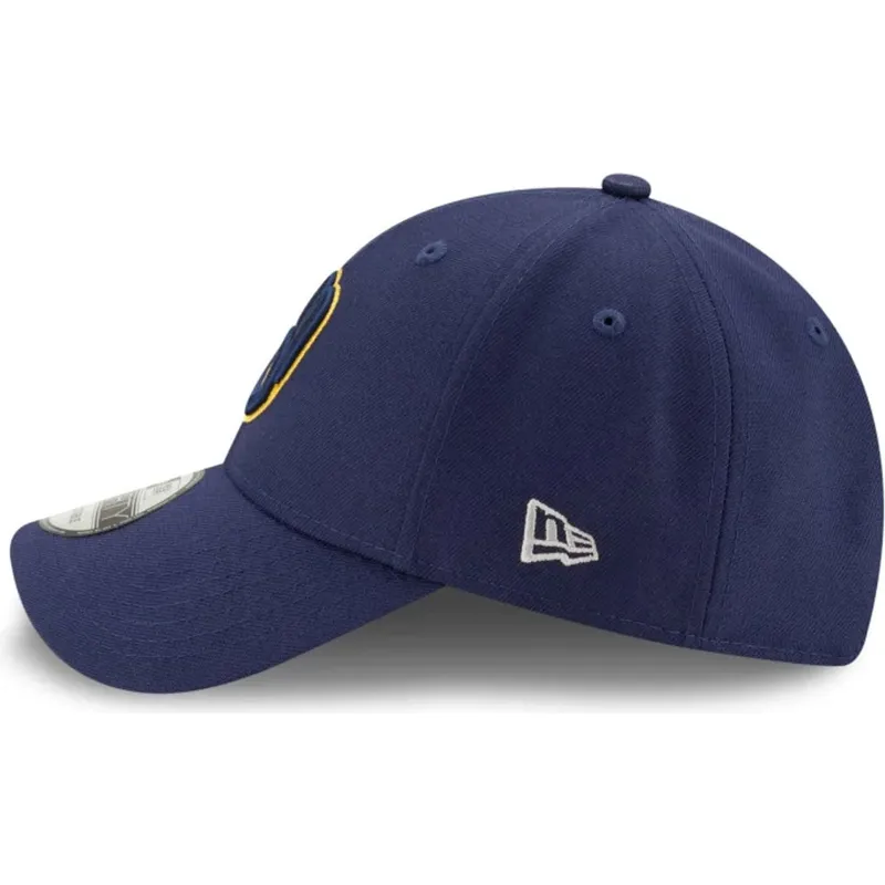 lippikset-kaareva-laivastonsininen-saadettava-nauha-9forty-the-league-milwaukee-brewers-mlb-new-era