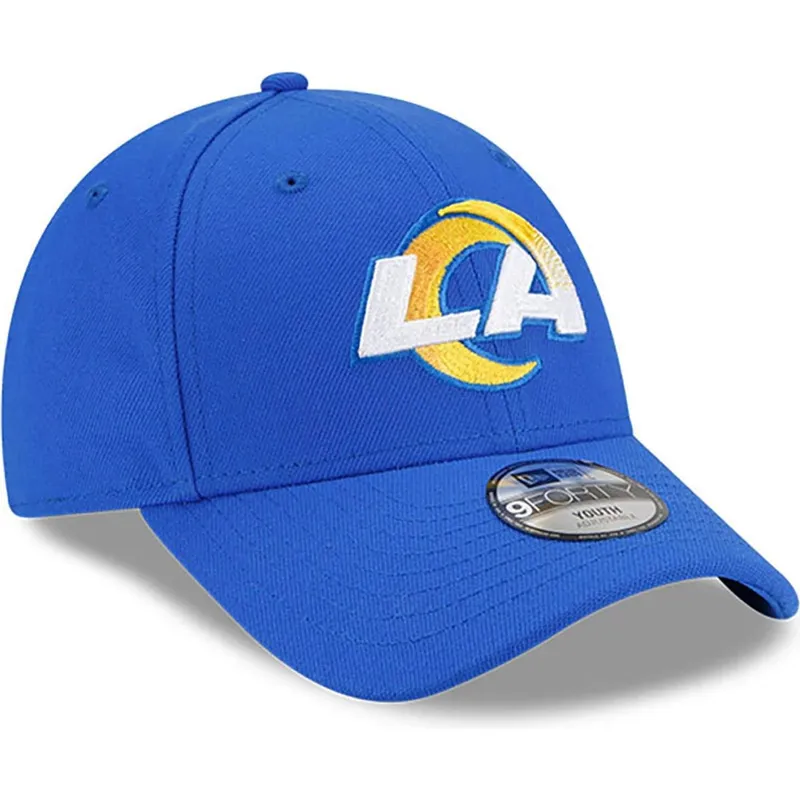 lippikset-kaareva-sininen-saadettava-nauha-lapsille-9forty-the-league-los-angeles-rams-nfl-new-era