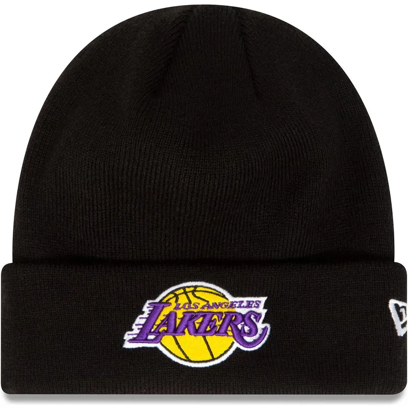 lakit-musta-essential-cuff-los-angeles-lakers-nba-new-era