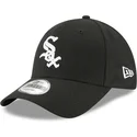 new-era-curved-brim-youth-9forty-the-league-chicago-white-sox-mlb-black-adjustable-cap