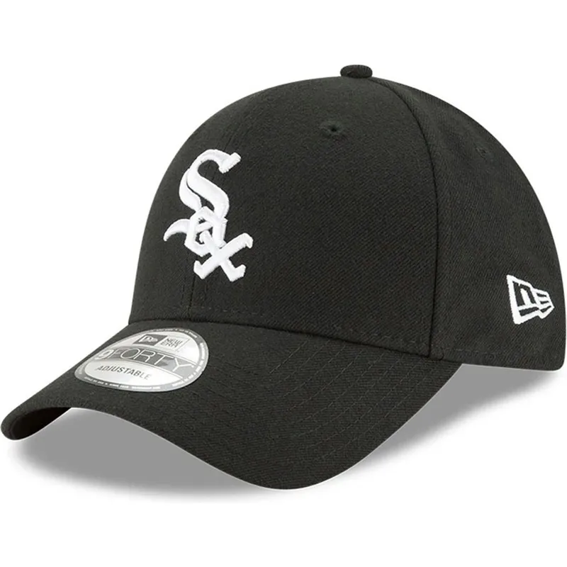 lippikset-kaareva-musta-saadettava-nauha-lapsille-9forty-the-league-chicago-white-sox-mlb-new-era