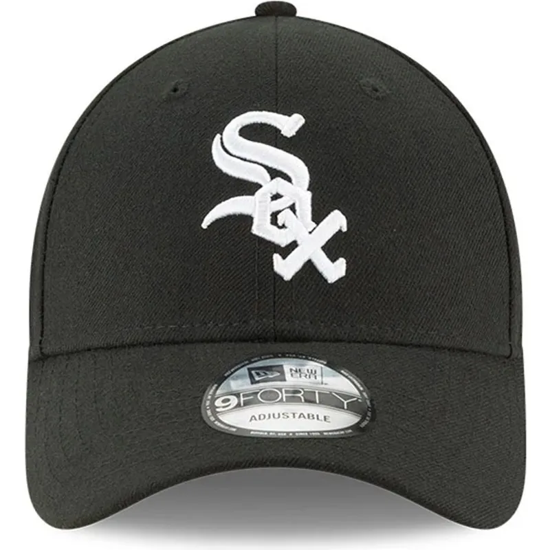 lippikset-kaareva-musta-saadettava-nauha-lapsille-9forty-the-league-chicago-white-sox-mlb-new-era