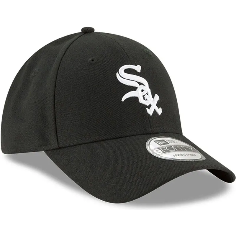 lippikset-kaareva-musta-saadettava-nauha-lapsille-9forty-the-league-chicago-white-sox-mlb-new-era