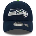 lippikset-kaareva-laivastonsininen-saadettava-nauha-lapsille-9forty-the-league-seattle-seahawks-nfl-new-era