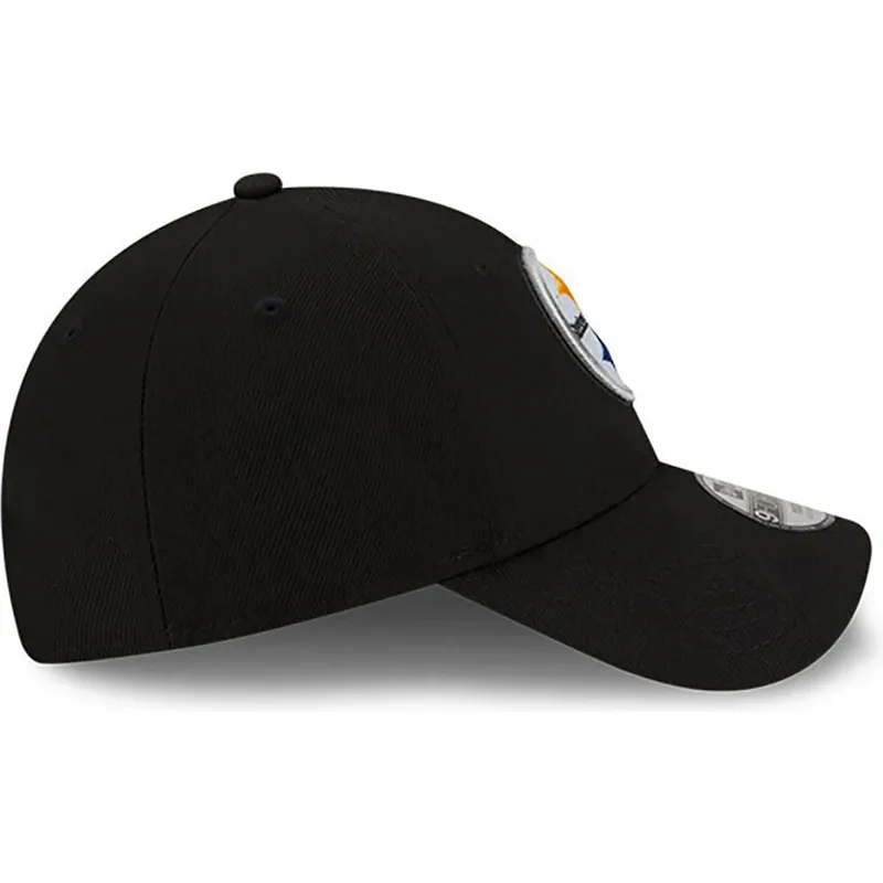 lippikset-kaareva-musta-saadettava-nauha-lapsille-9forty-the-league-pittsburgh-steelers-nfl-new-era