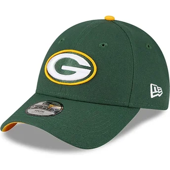 Lippikset kaareva vihreä säädettävä nauha lapsille 9FORTY The League Green Bay Packers NFL New Era
