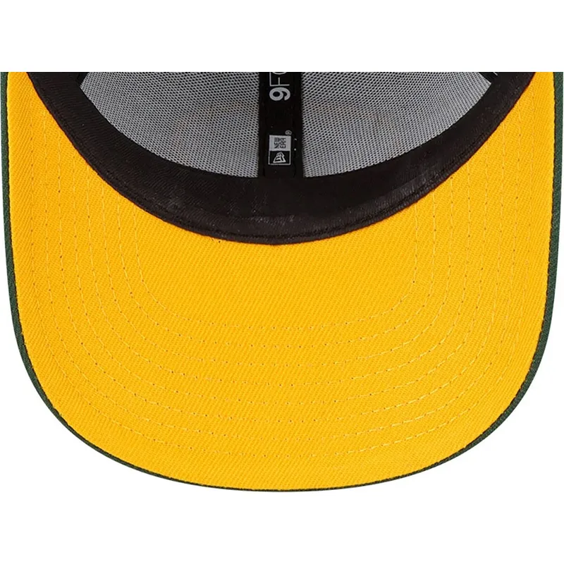 lippikset-kaareva-vihrea-saadettava-nauha-lapsille-9forty-the-league-green-bay-packers-nfl-new-era