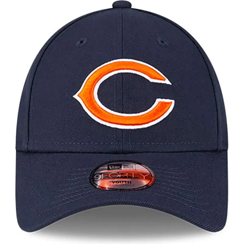lippikset-kaareva-laivastonsininen-saadettava-nauha-lapsille-9forty-the-league-chicago-bears-nfl-new-era