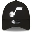 cap-kaareva-black-adjustable-strap-9forty-the-league-utah-jazz-nba-new-era