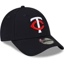lippikset-kaareva-laivastonsininen-saadettava-nauha-9forty-the-league-minnesota-twins-mlb-new-era