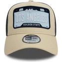 lippikset-kaareva-rekka-beige-snapback-a-frame-license-plate-los-angeles-ciudades-y-playas-new-era