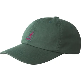 Lippikset kaareva vihreä säädettävä nauha Washed Baseball Algae Kangol