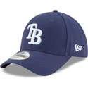 lippikset-kaareva-laivastonsininen-saadettava-nauha-9forty-the-league-tampa-bay-rays-mlb-new-era