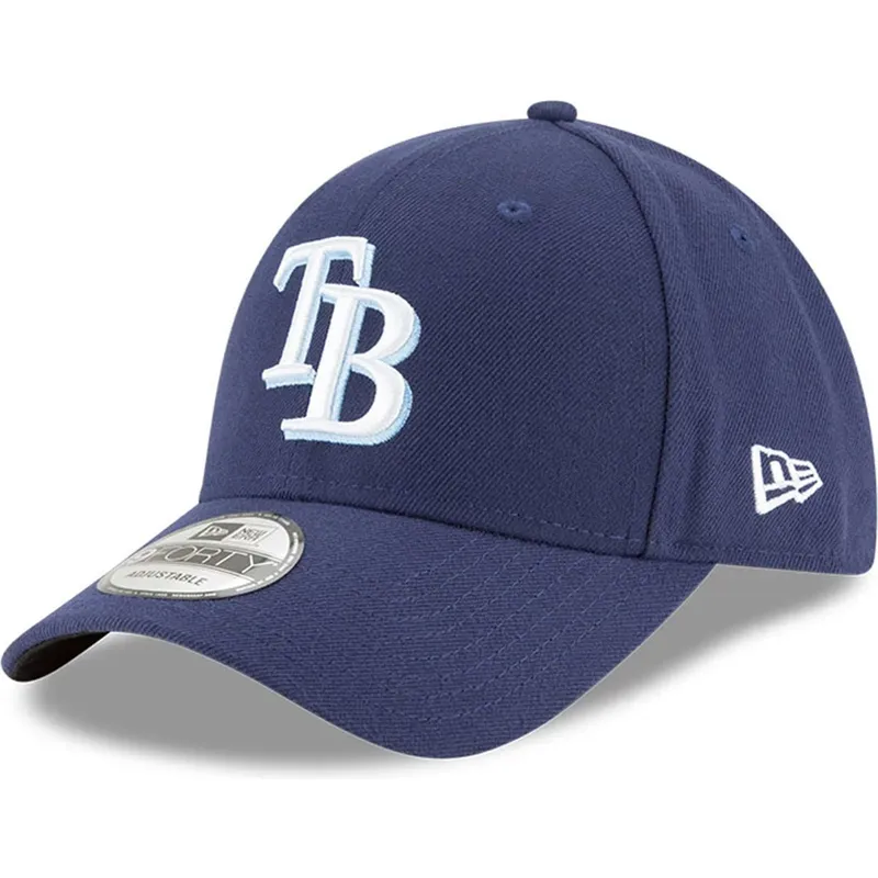 lippikset-kaareva-laivastonsininen-saadettava-nauha-9forty-the-league-tampa-bay-rays-mlb-new-era