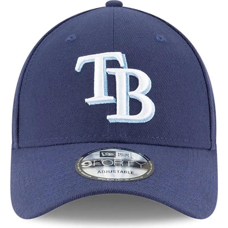 lippikset-kaareva-laivastonsininen-saadettava-nauha-9forty-the-league-tampa-bay-rays-mlb-new-era