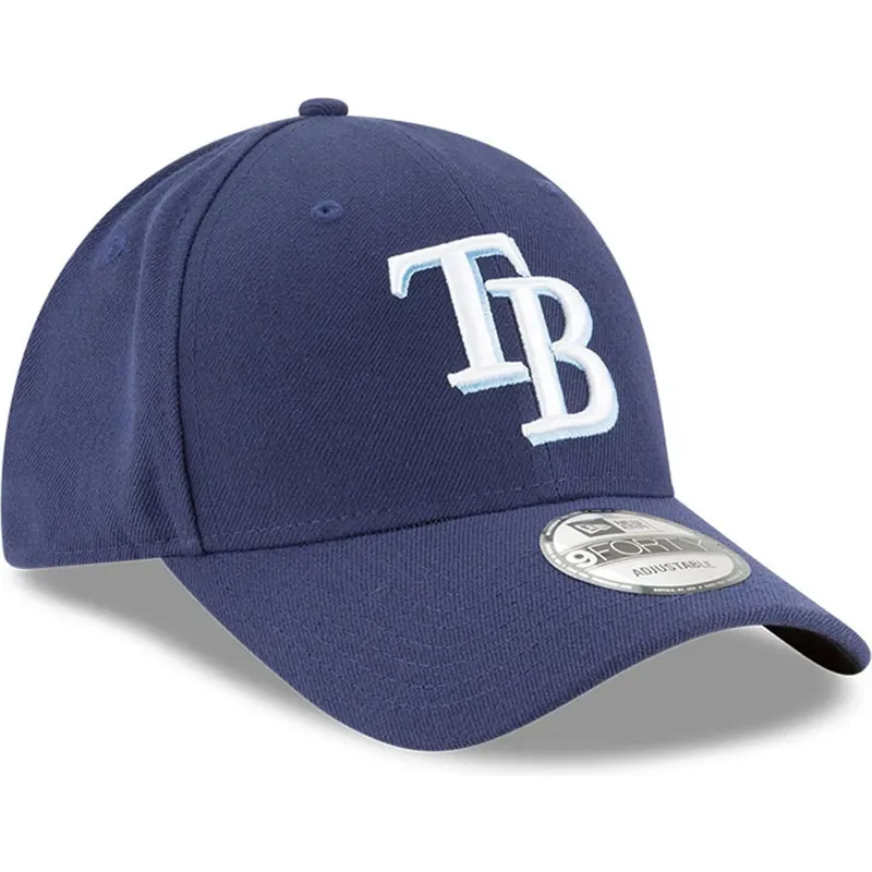 lippikset-kaareva-laivastonsininen-saadettava-nauha-9forty-the-league-tampa-bay-rays-mlb-new-era