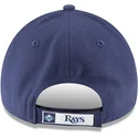 lippikset-kaareva-laivastonsininen-saadettava-nauha-9forty-the-league-tampa-bay-rays-mlb-new-era