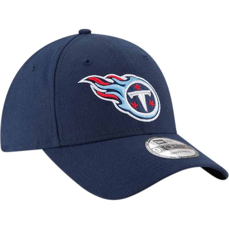 lippikset-kaareva-laivastonsininen-saadettava-nauha-9forty-the-league-tennessee-titans-nfl-new-era