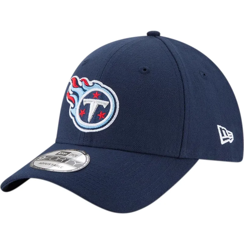 lippikset-kaareva-laivastonsininen-saadettava-nauha-9forty-the-league-tennessee-titans-nfl-new-era