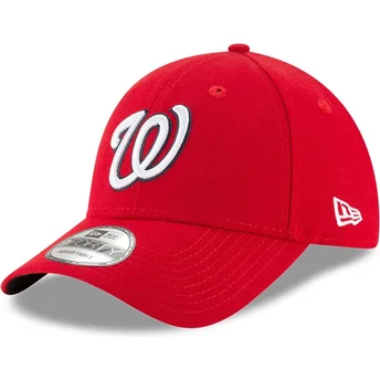 Lippikset kaareva punainen säädettävä nauha 9FORTY The League Washington Nationals MLB New Era