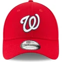 lippikset-kaareva-punainen-saadettava-nauha-9forty-the-league-washington-nationals-mlb-new-era