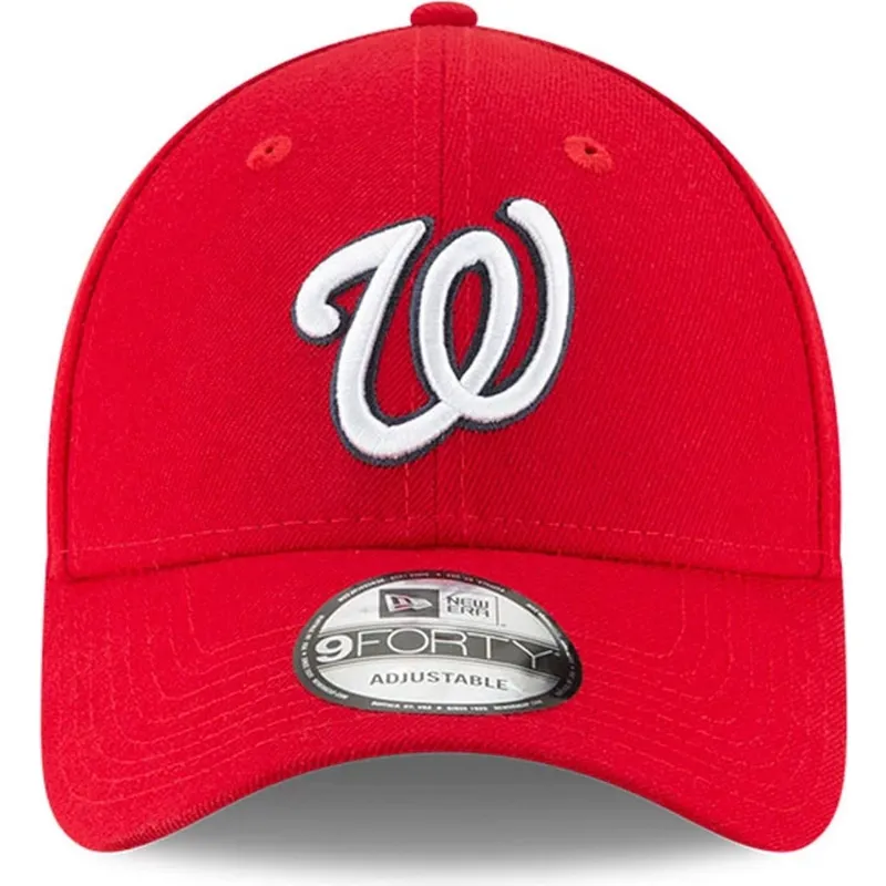 lippikset-kaareva-punainen-saadettava-nauha-9forty-the-league-washington-nationals-mlb-new-era