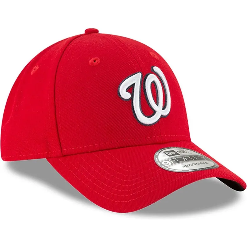 lippikset-kaareva-punainen-saadettava-nauha-9forty-the-league-washington-nationals-mlb-new-era