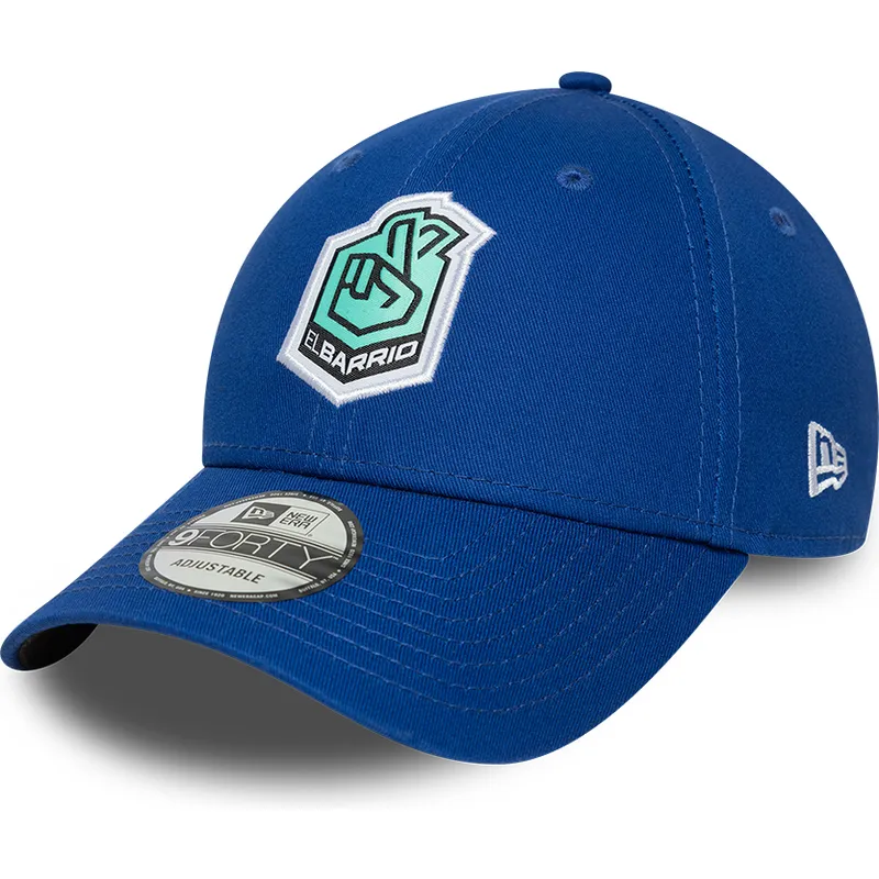 cap-kaareva-blue-adjustable-strap-9forty-core-el-barrio-kings-league-new-era