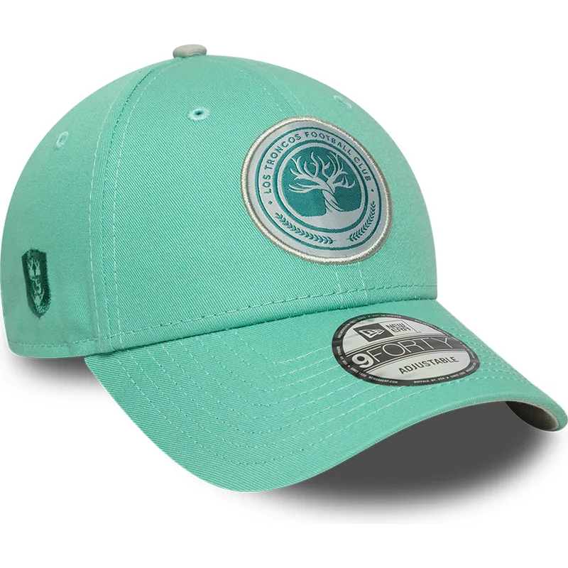 cap-kaareva-green-adjustable-strap-9forty-core-los-troncos-fc-kings-league-new-era