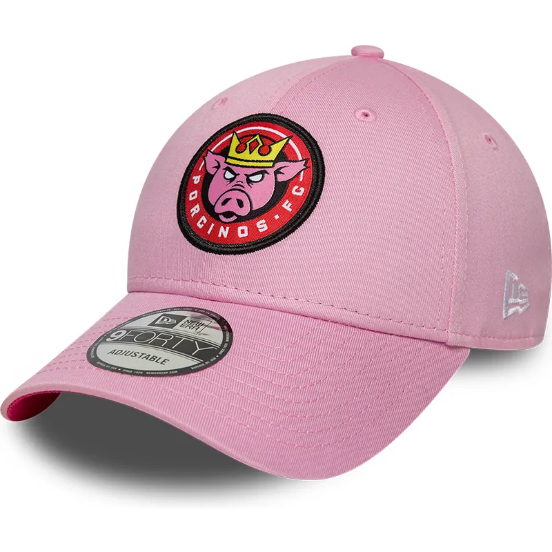 cap-kaareva-pink-adjustable-strap-9forty-core-porcinos-fc-kings-league-new-era