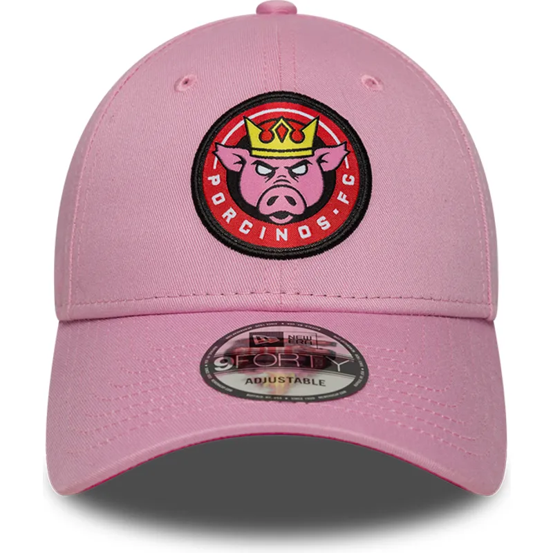 cap-kaareva-pink-adjustable-strap-9forty-core-porcinos-fc-kings-league-new-era