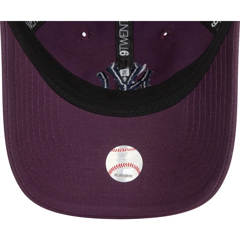 lippikset-kaareva-violetti-saadettava-nauha-9twenty-league-essential-new-york-yankees-mlb-new-era