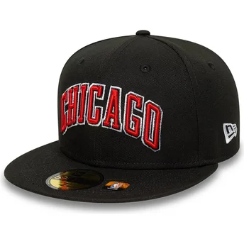 Cap litteä black ajustada 59FIFTY Statement Chicago Bulls NBA New Era