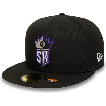 Cap litteä black ajustada 59FIFTY Classic Sacramento Kings NBA New Era