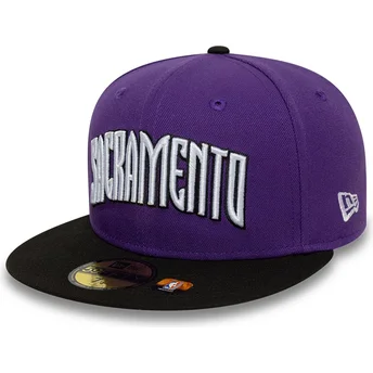 Cap litteä violet ajustada 59FIFTY Classic Sacramento Kings NBA New Era