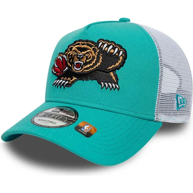 lippikset-kaareva-rekka-vihrea-snapback-a-frame-classic-memphis-grizzlies-nba-new-era
