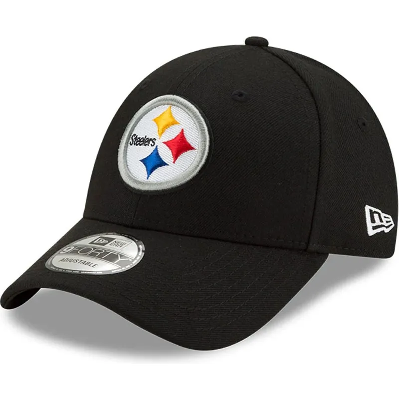 lippikset-kaareva-musta-saadettava-nauha-9forty-the-league-pittsburgh-steelers-nfl-new-era