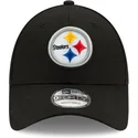 lippikset-kaareva-musta-saadettava-nauha-9forty-the-league-pittsburgh-steelers-nfl-new-era
