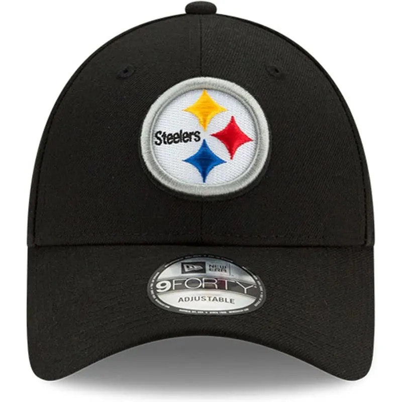 lippikset-kaareva-musta-saadettava-nauha-9forty-the-league-pittsburgh-steelers-nfl-new-era