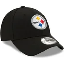 lippikset-kaareva-musta-saadettava-nauha-9forty-the-league-pittsburgh-steelers-nfl-new-era